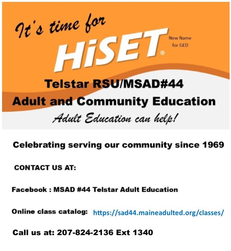 MSAD 44 Adult and Community Education image #1733